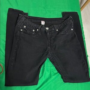 True Religion Women's Black Skinny Jeans